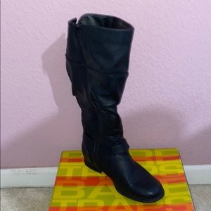 Wide Calf Black Boots